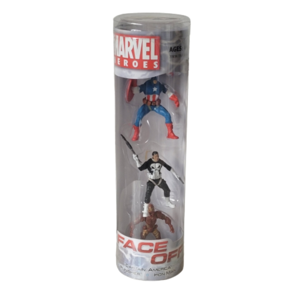 New Marvel Heroes Face Off Captain America Punisher Iron Man Action Toys